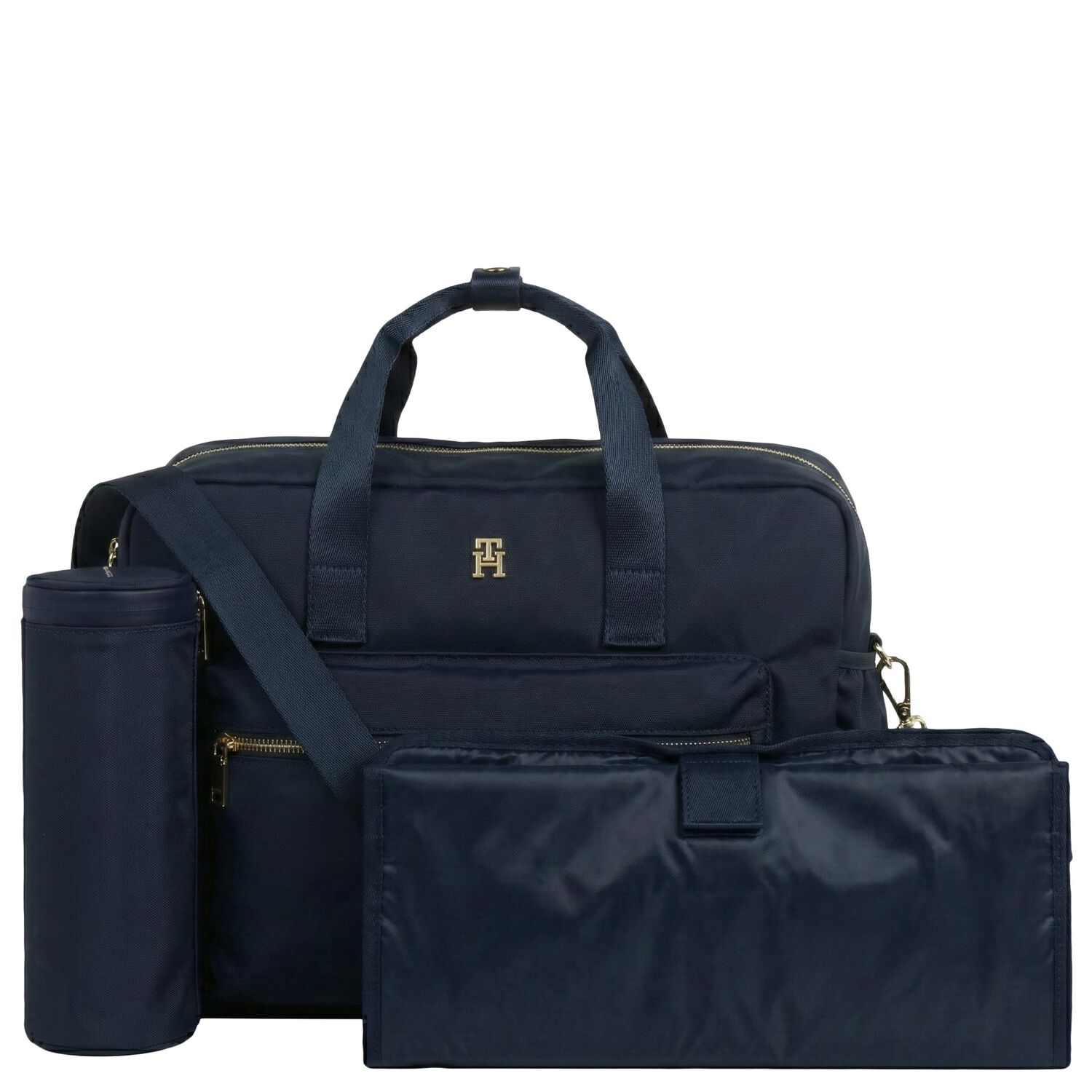 Navy Blue Logo Baby Changing Bag, 3, hi-res
