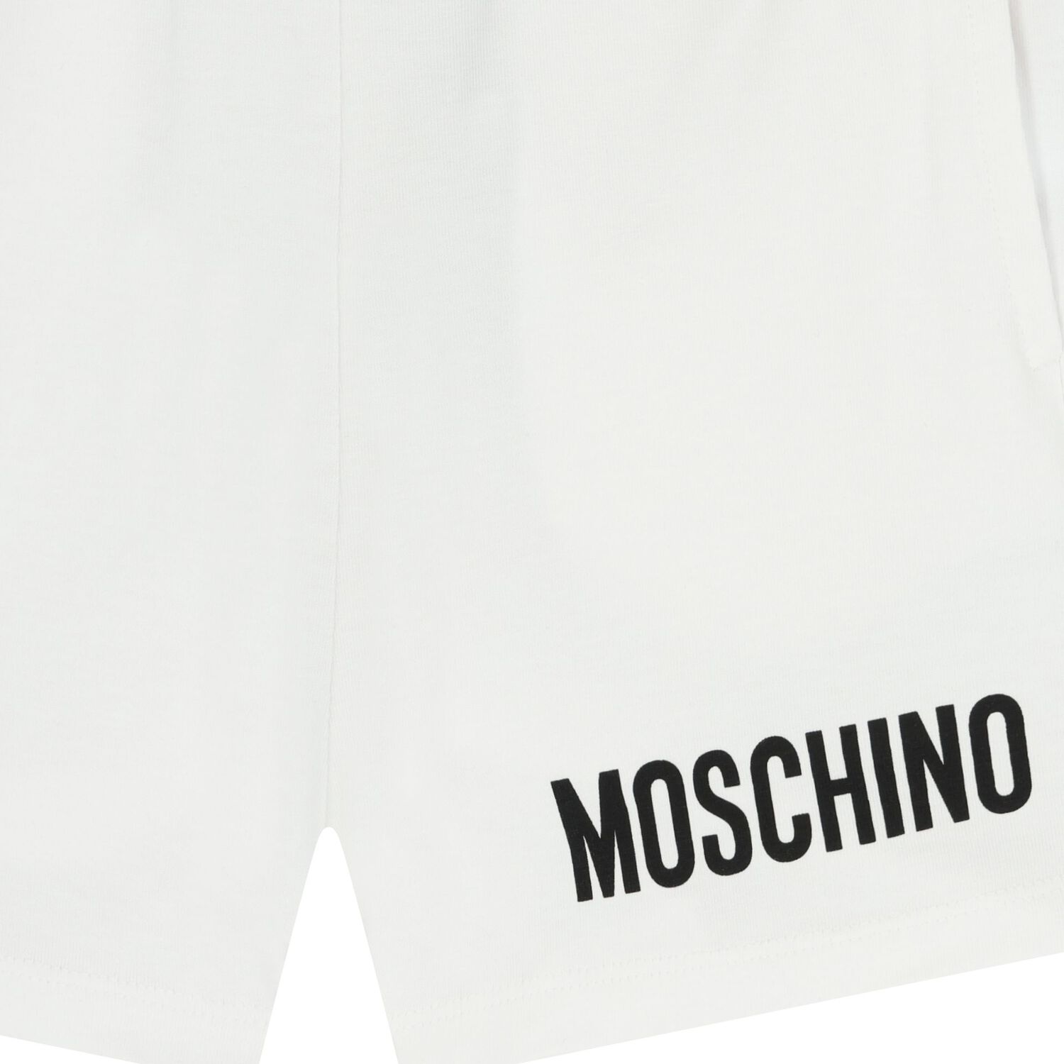 Boys White Logo Shorts, 1, hi-res