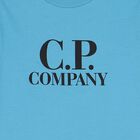 تيشيرت أولاد بالشعار باللون الأزرق, 3, hi-res