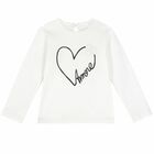 بلوزة قطنية بلون أبيض, 1, hi-res