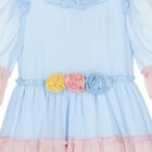 Girls Pink & Blue Chiffon Dress, 1, hi-res