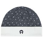 Baby Boys Navy Blue & White Logo Hat, 3, hi-res