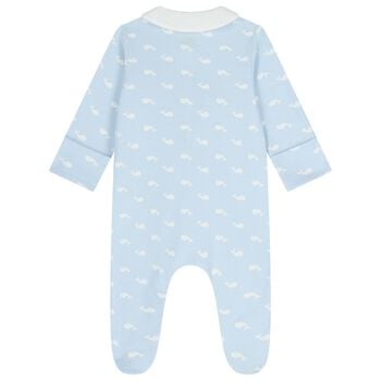Baby Boys Blue Whale Babygrow