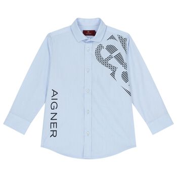 Boys Blue Logo Shirt