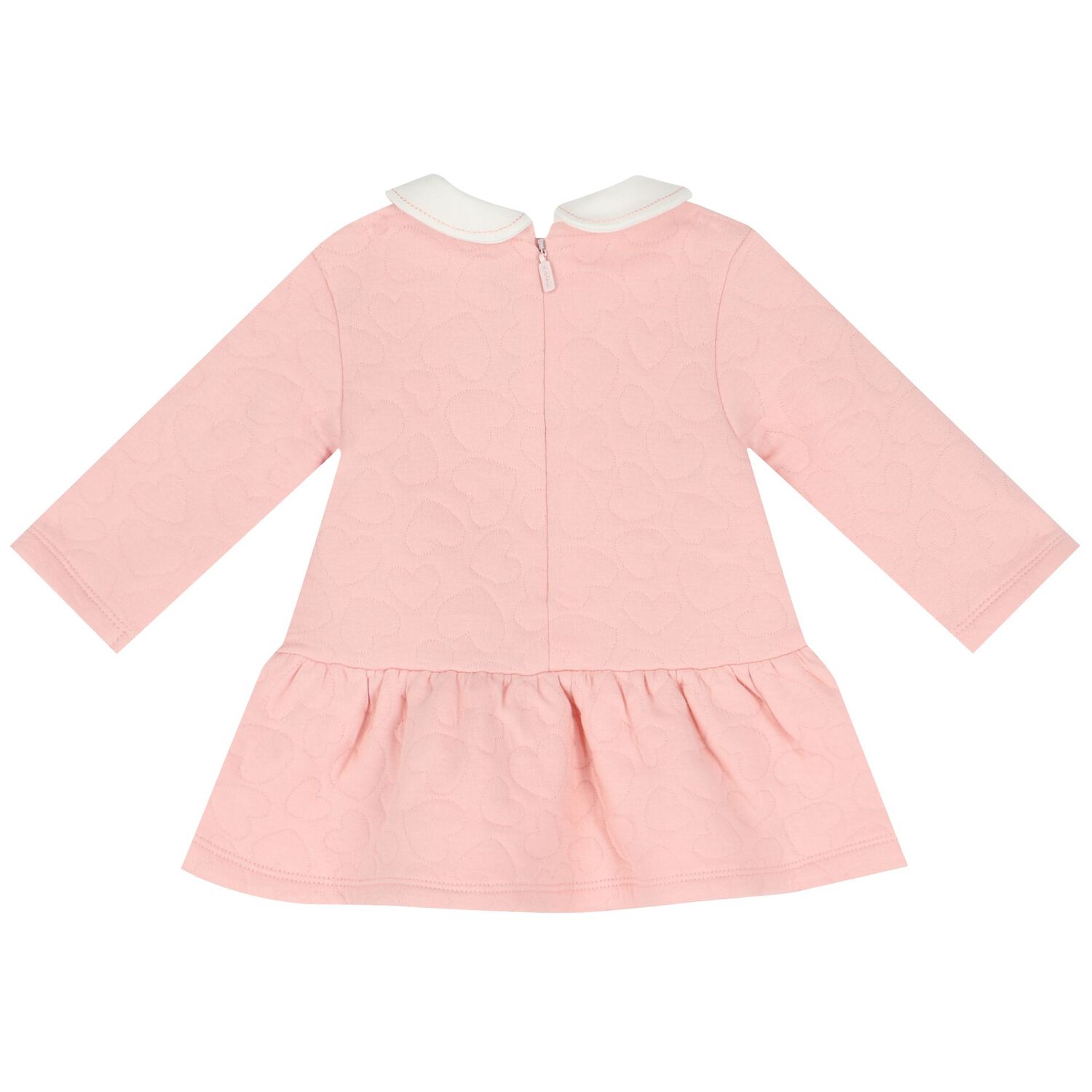 Baby Girls Pink Dress, 1, hi-res