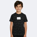 Boys Black Logo T-Shirt, 2, hi-res