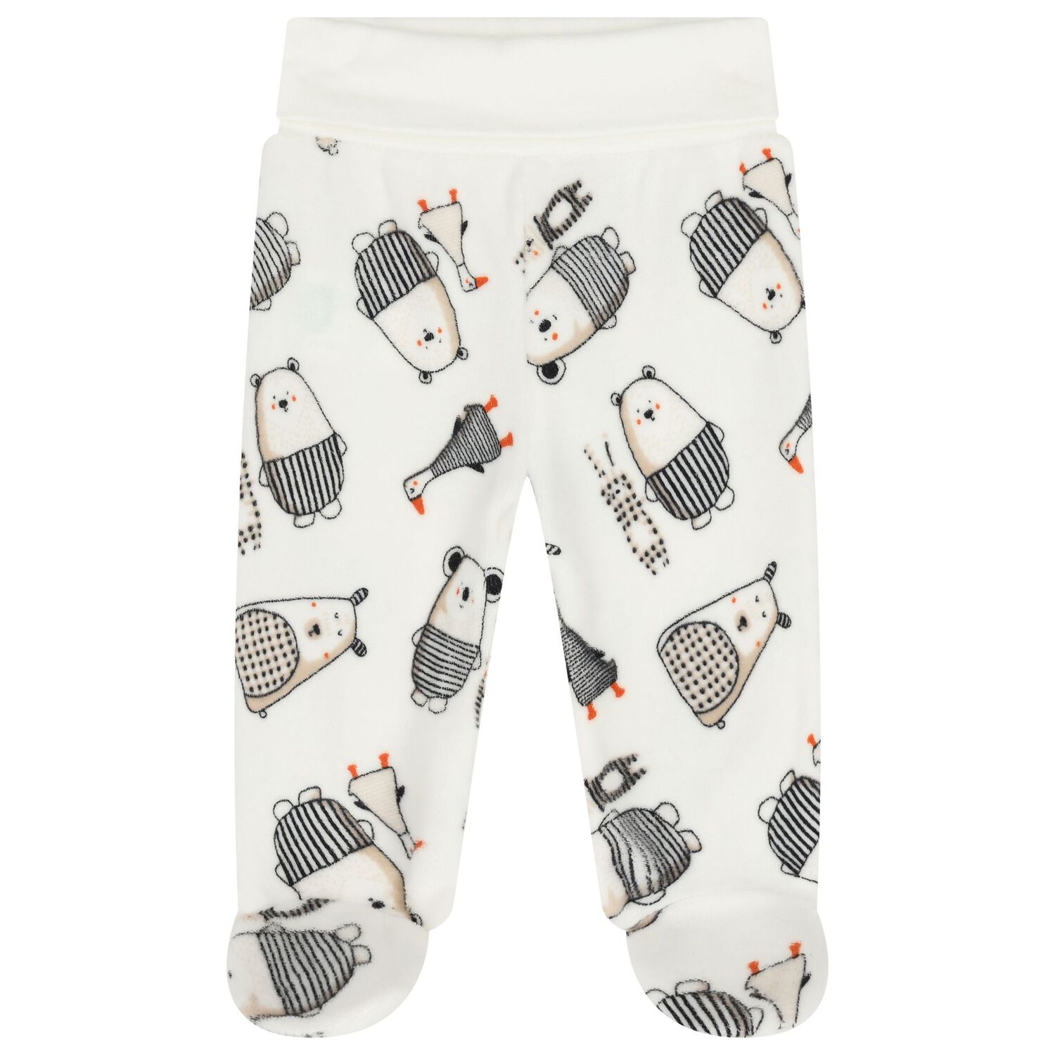 طقم هدايا افرول مخملي باللون العاجي, 1, hi-res