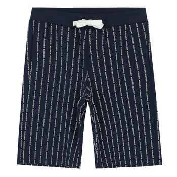 Boys Navy Logo Shorts