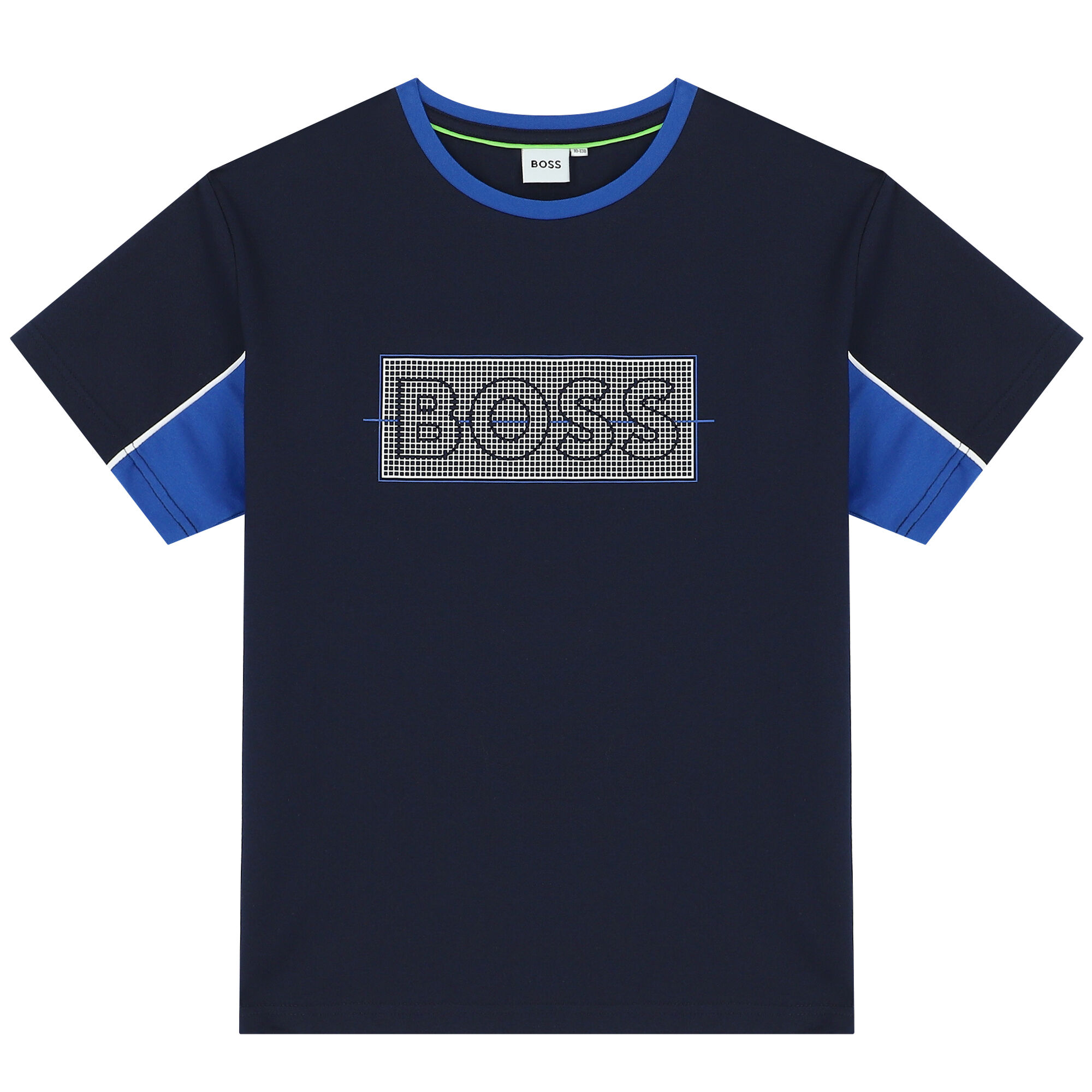 BOSS Boys Navy Blue Logo T Shirt Junior Couture UAE