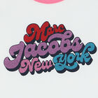 تيشيرت بنات مطرز بالبشعار باللون الأرجواني, 3, hi-res