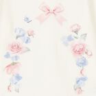 طقم افرول للبنات بفيونكة باللون الكحلى, 1, hi-res