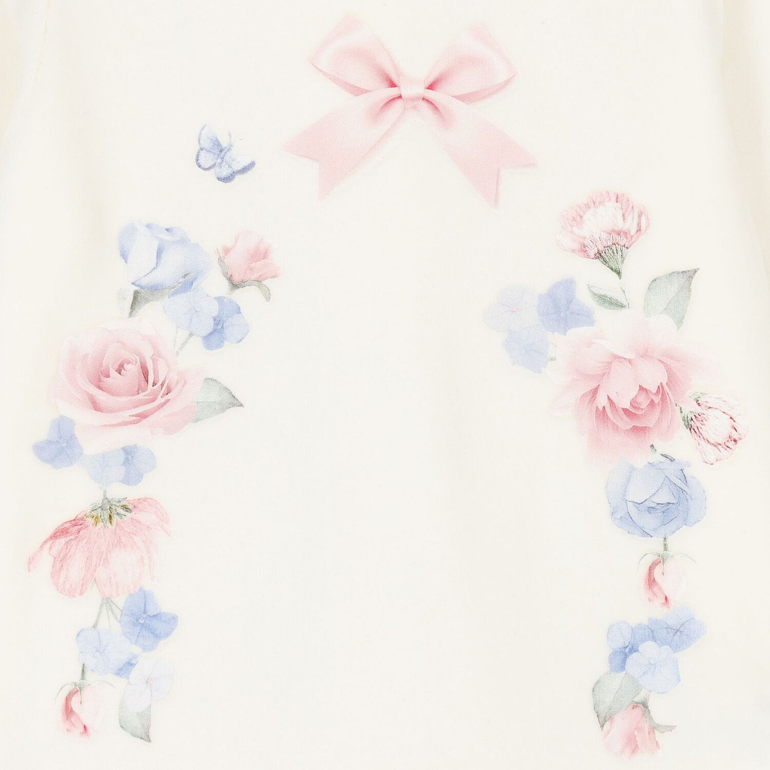 طقم افرول للبنات بفيونكة باللون الكحلى, 1, hi-res