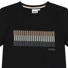 Boys Black Logo T-Shirt, 1, hi-res
