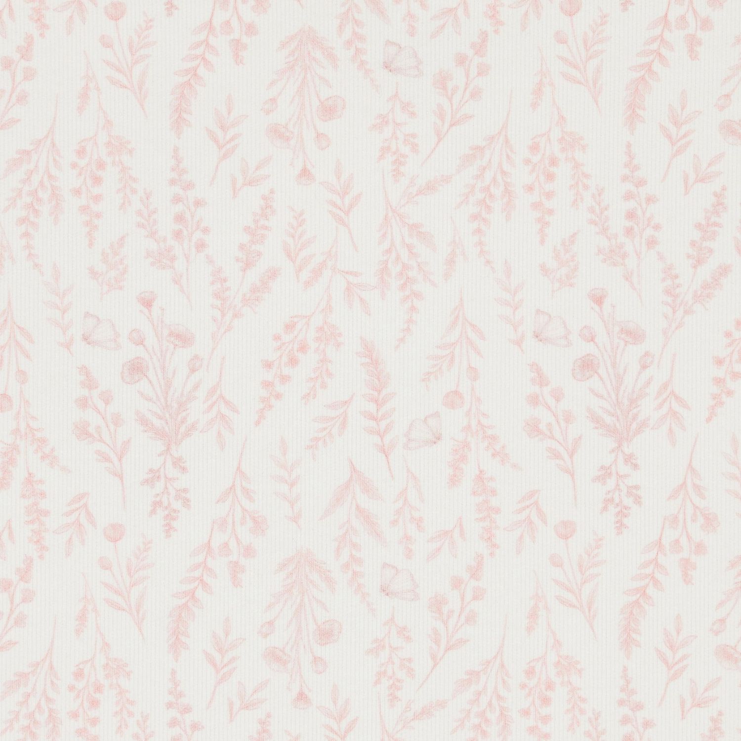 Baby Girls Ivory & Pink Wildflower Blanket, 1, hi-res