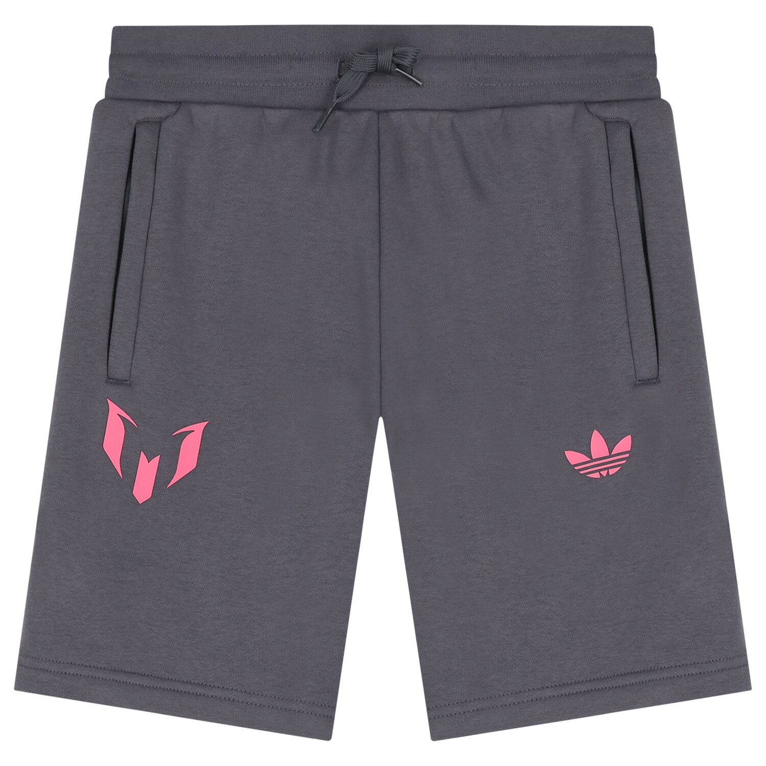 Boys Grey Messi Shorts, 1, hi-res