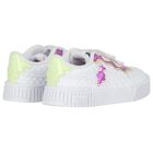 Younger Girls White & Pink Trolls Carina 2.0 Trainers, 1, hi-res