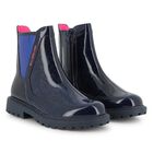 بوتس من الجلد باللون الكحلي للبنات , 1, hi-res