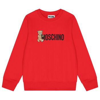 Red Teddy Bear Logo Sweatshirt