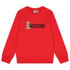 Red Teddy Bear Logo Sweatshirt, 3, hi-res