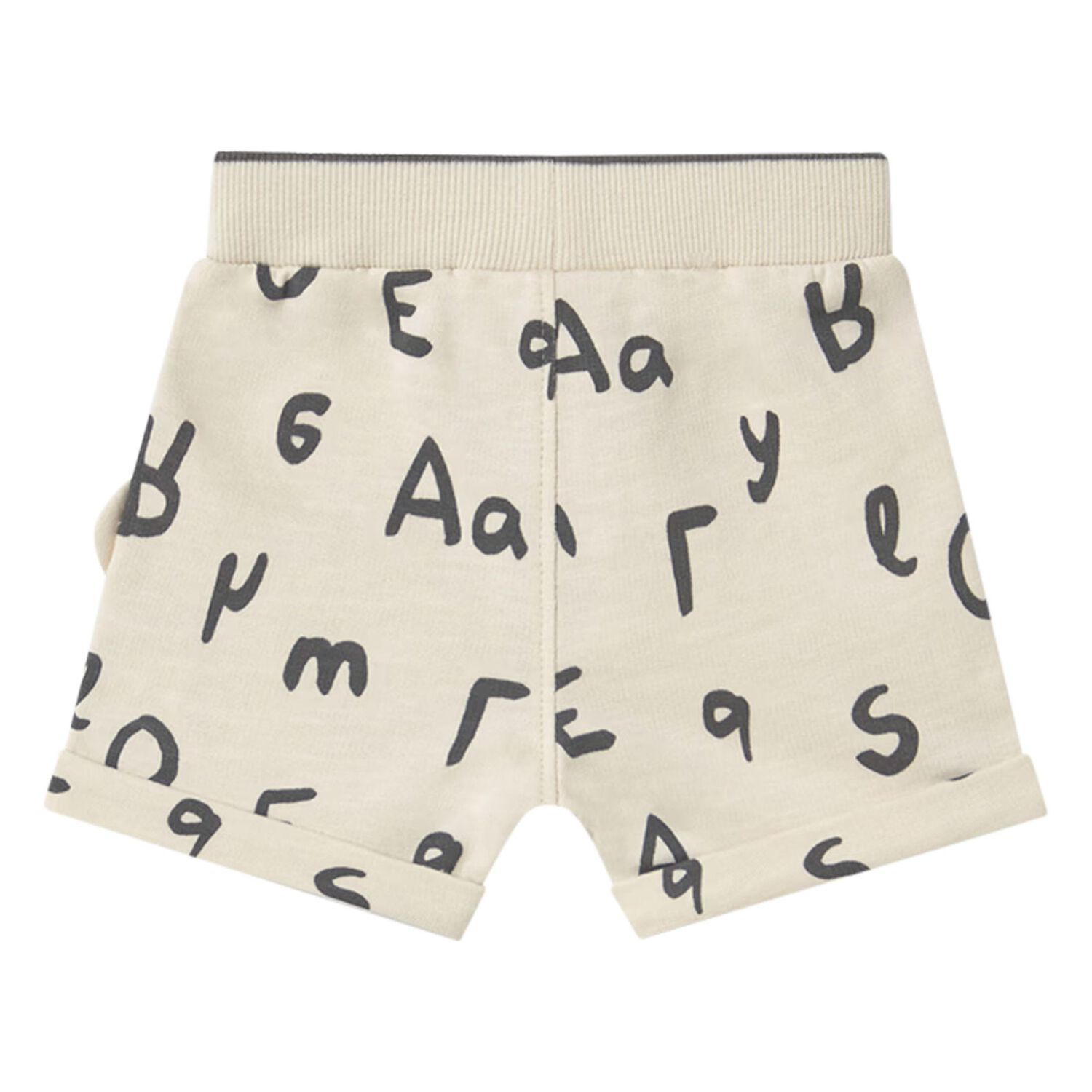 Baby Boys Beige Bear Shorts, 1, hi-res image number null