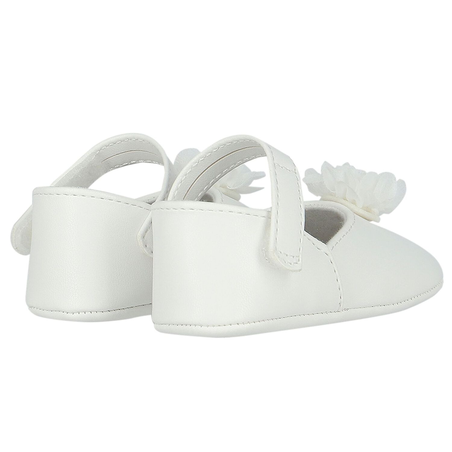 Baby Girls White Pre Walker Shoes, 1, hi-res