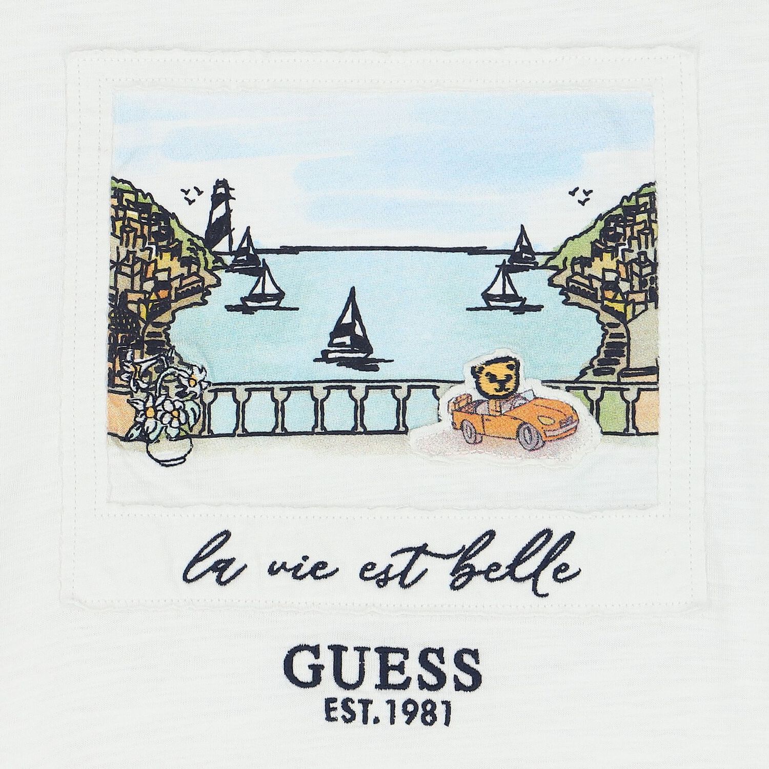 Boys White Vacation T-Shirt, 1, hi-res image number null