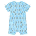 Baby Boys Blue Logo Romper, 2, hi-res