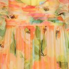 Girls Yellow & Orange Floral Tulle Dress, 1, hi-res
