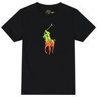 تيشيرت بالشعار باللون الأسود للأولاد, 1, hi-res