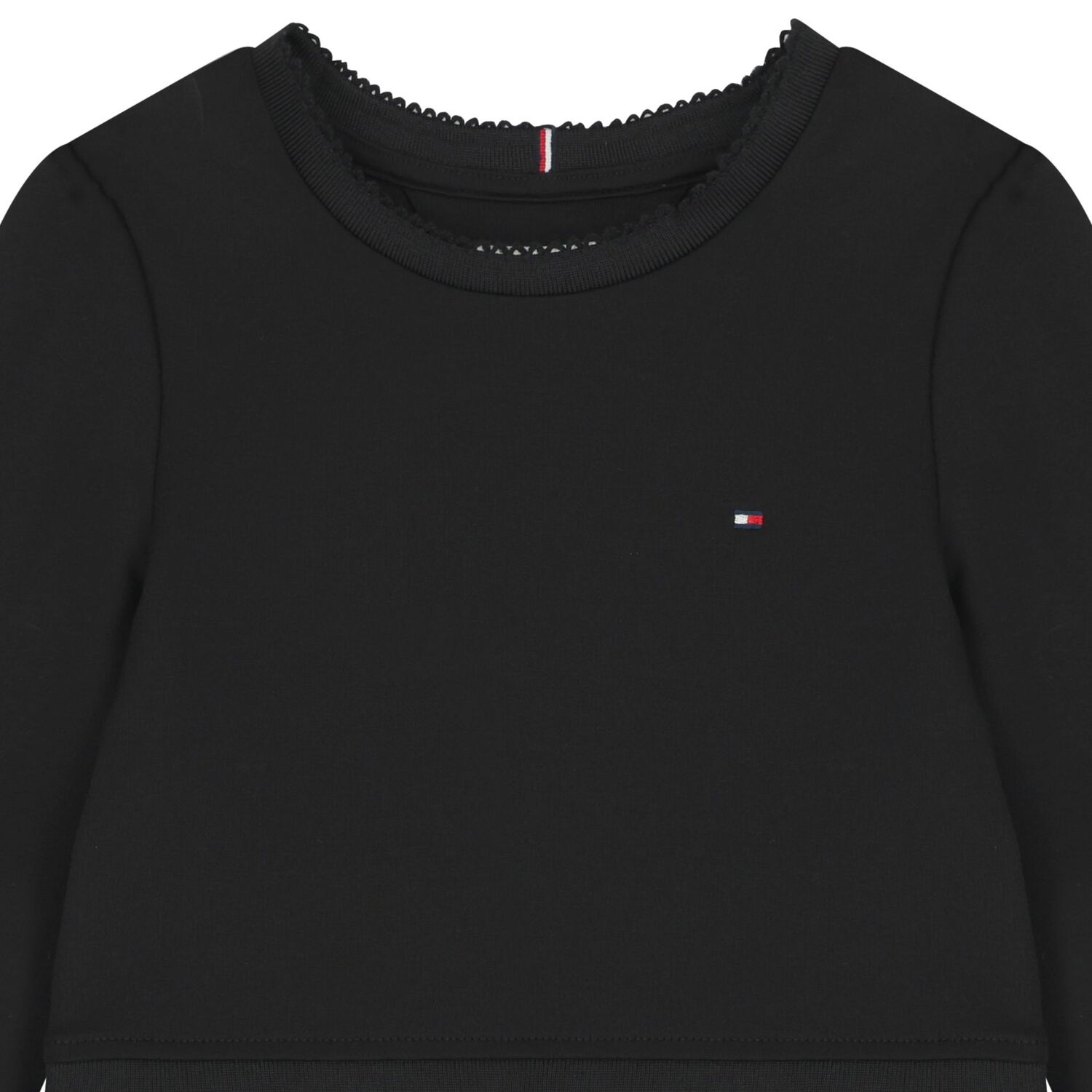 فستان بنات بالشعار باللون الكحلى , 1, hi-res