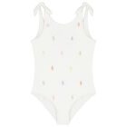 Girls Ivory Pony Logo Swimsuit, 1, hi-res