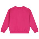 Girls Pink Polo Bear Sweatshirt, 1, hi-res