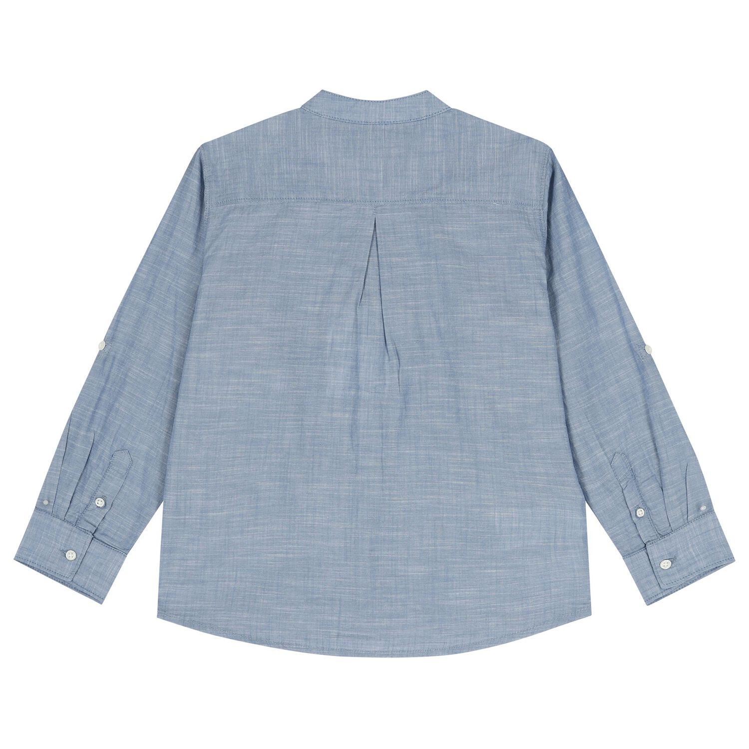 طقم أولاد شورت باللون العاجي والأزرق, 1, hi-res