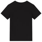Boys Black Logo T-Shirt, 1, hi-res