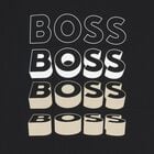 Younger Boys Black Logo T-Shirt, 5, hi-res