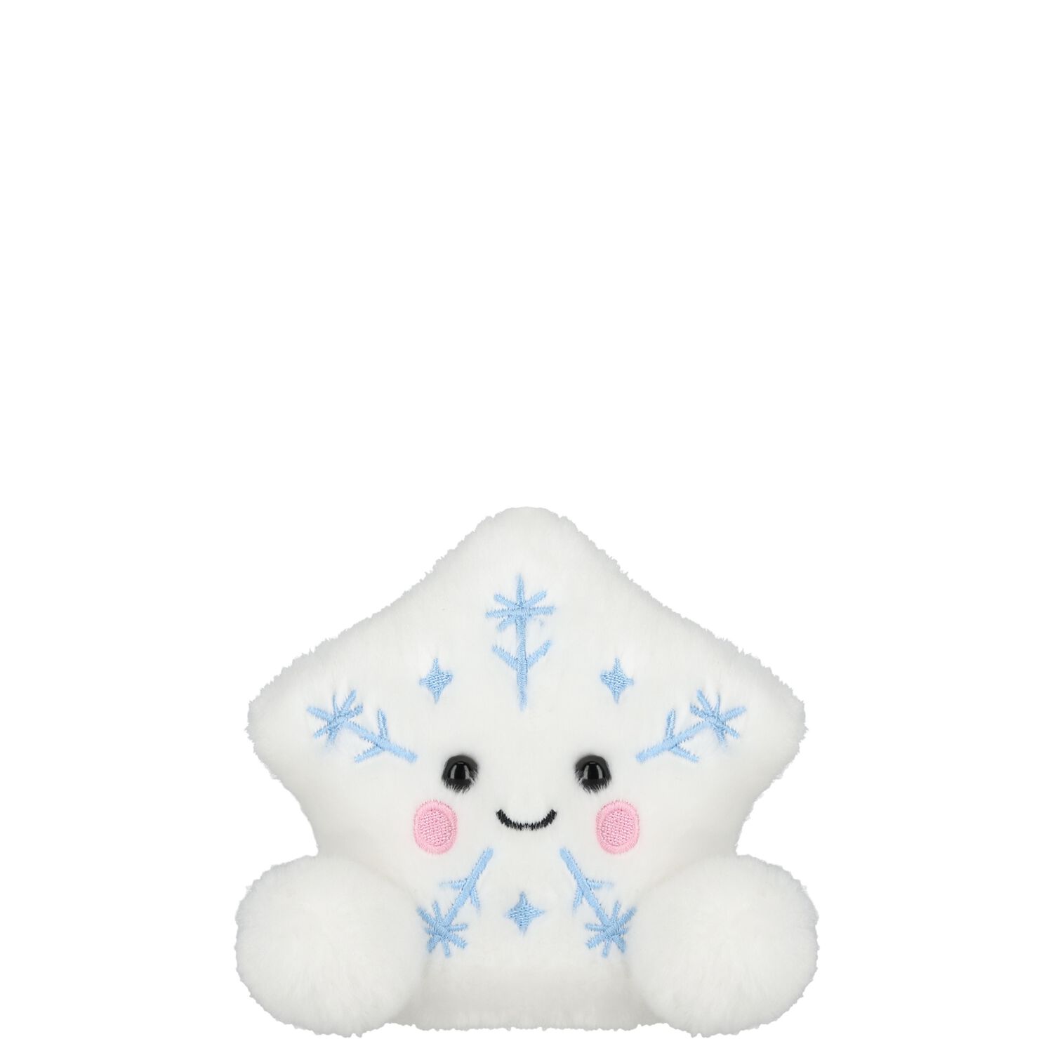 Palm Pals White Glisten Snowflake Soft Toy ( 13CM ), 1, hi-res