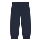 Baby Boys Navy Blue Logo Joggers, 1, hi-res
