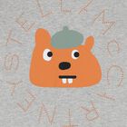 سويت شيرت اولاد بطبعه سنجاب باللون الرمادى , 1, hi-res