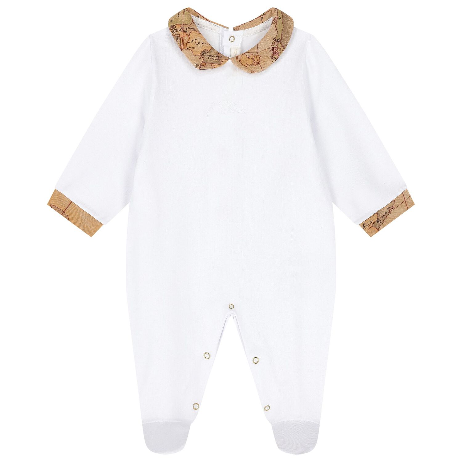 White & Beige Geo Map Babygrow Gift Set, 1, hi-res image number null
