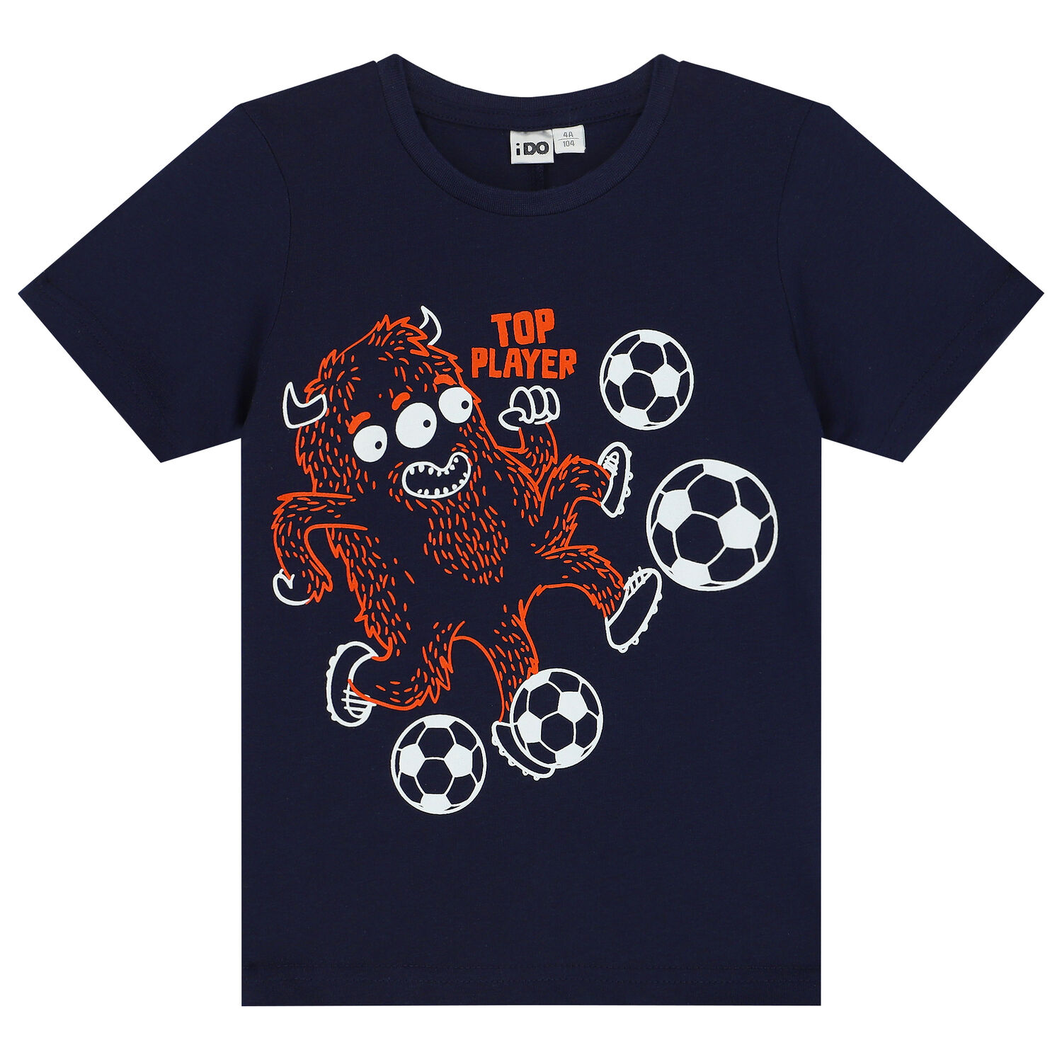 Boys Navy Blue Football T-Shirt, 1, hi-res image number null