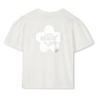 Girls White Logo T-Shirt, 1, hi-res