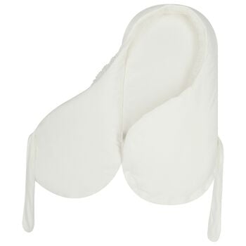 مدس بطعبة أرانب للبنات باللون العاجي 