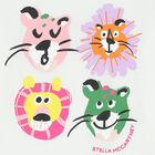 Younger Girls White Animals T-Shirt, 1, hi-res