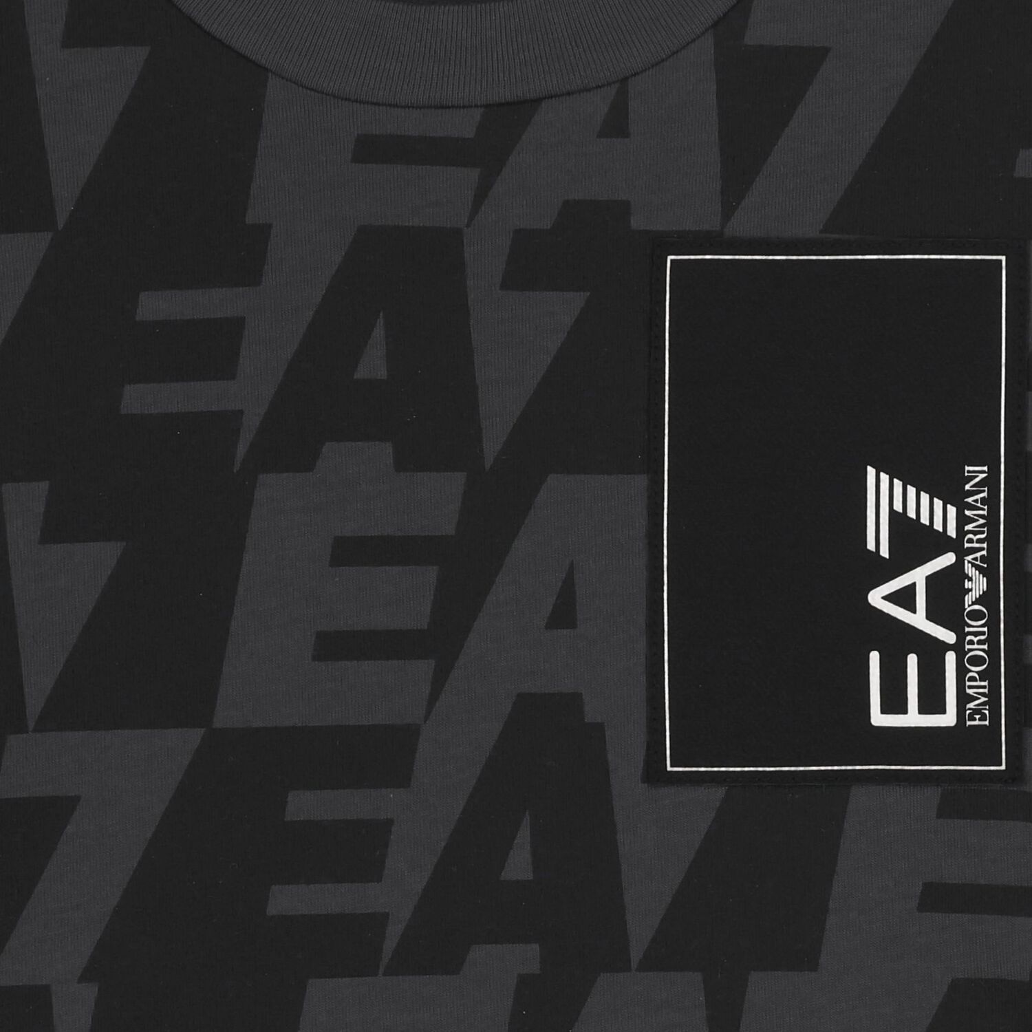 تيشيرت اولاد بالشعار باللون الاسود, 2, hi-res