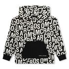 Black & White Logo Hooded Top, 1, hi-res