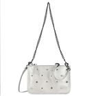 Girls Silver Studded Handbag, 1, hi-res