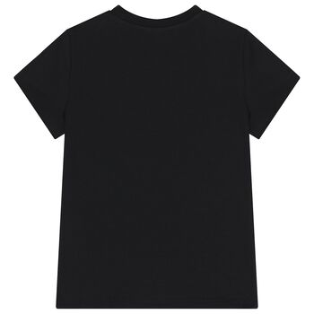 تيشيرت بشعار اللون الأسود 