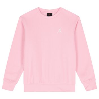 Girls Pink Jordan Logo Sweatshirt