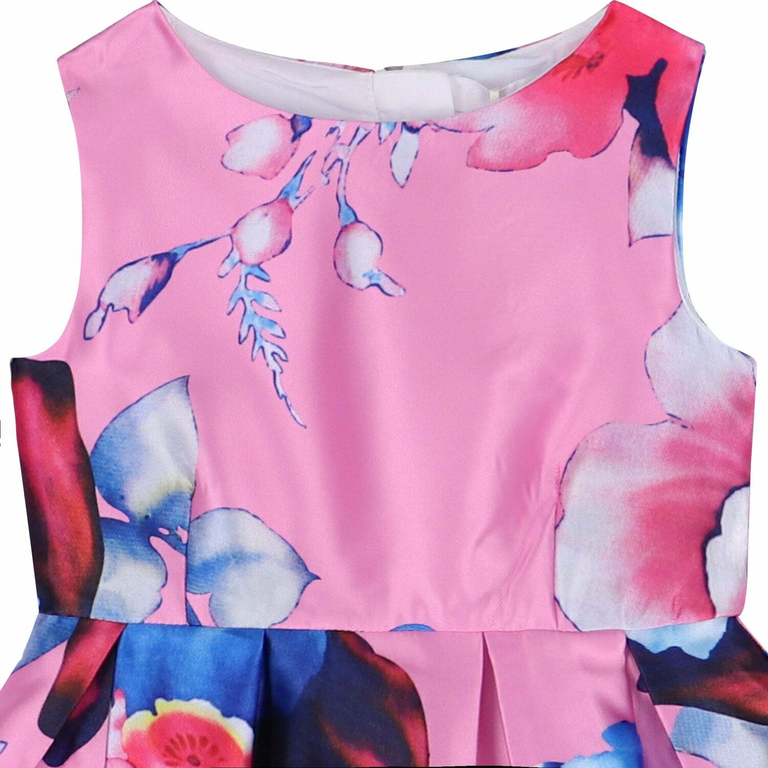 Girls Pink Printed Dress, 1, hi-res image number null