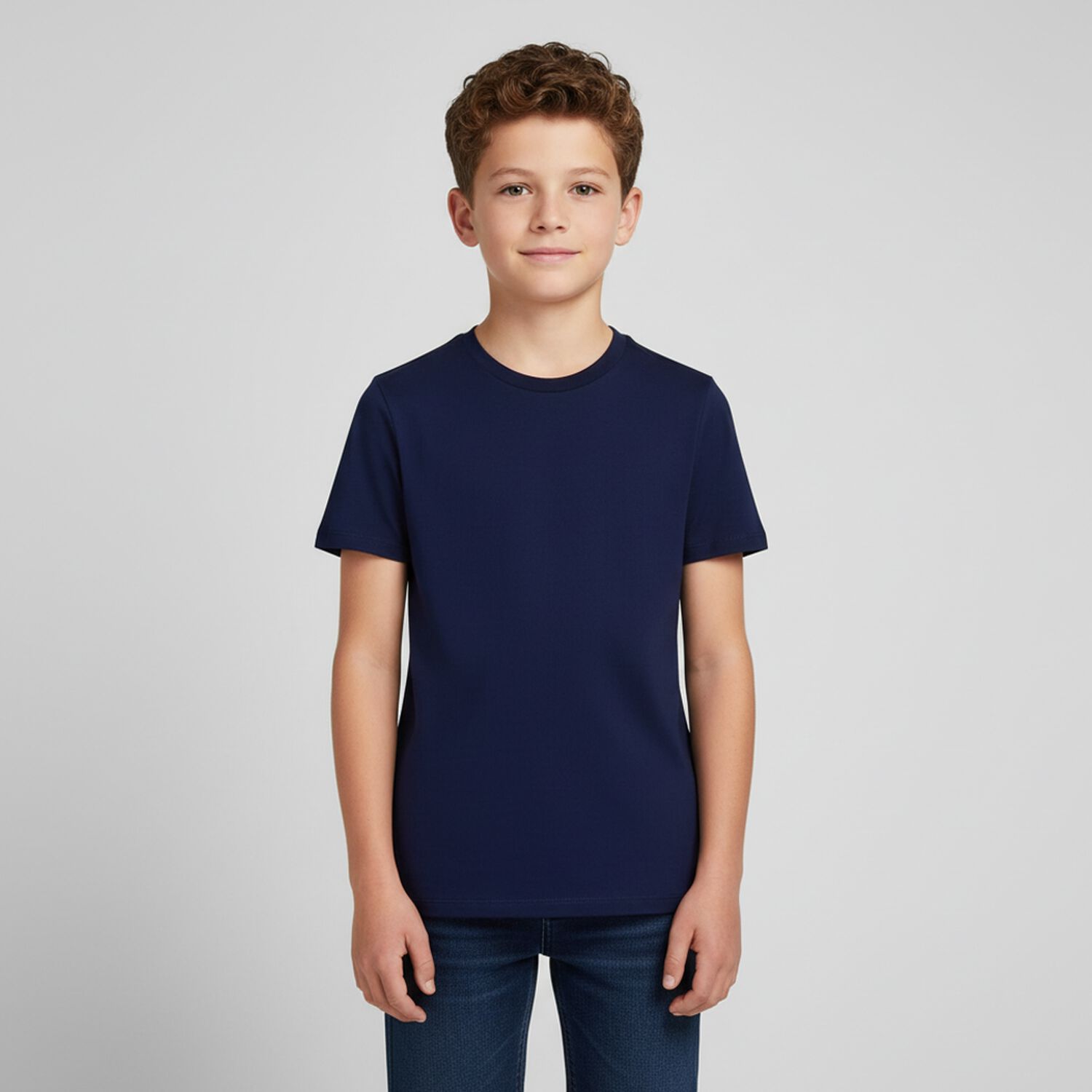 Boys Navy Blue Logo T-Shirt, 2, hi-res